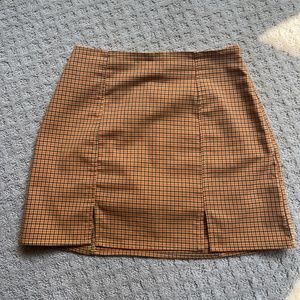 Urban Outfitters Yellow Gingham Skirt